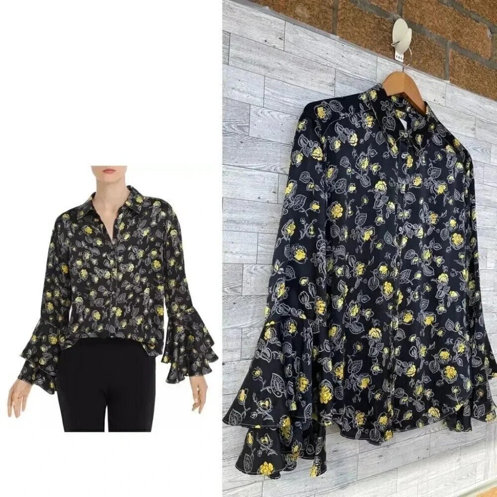 Cinq à SeptKirby Floral Silk Top medium - Picture 1 of 12